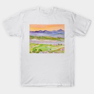 Mountains In The Fog. Italy. Tuscany T-Shirt